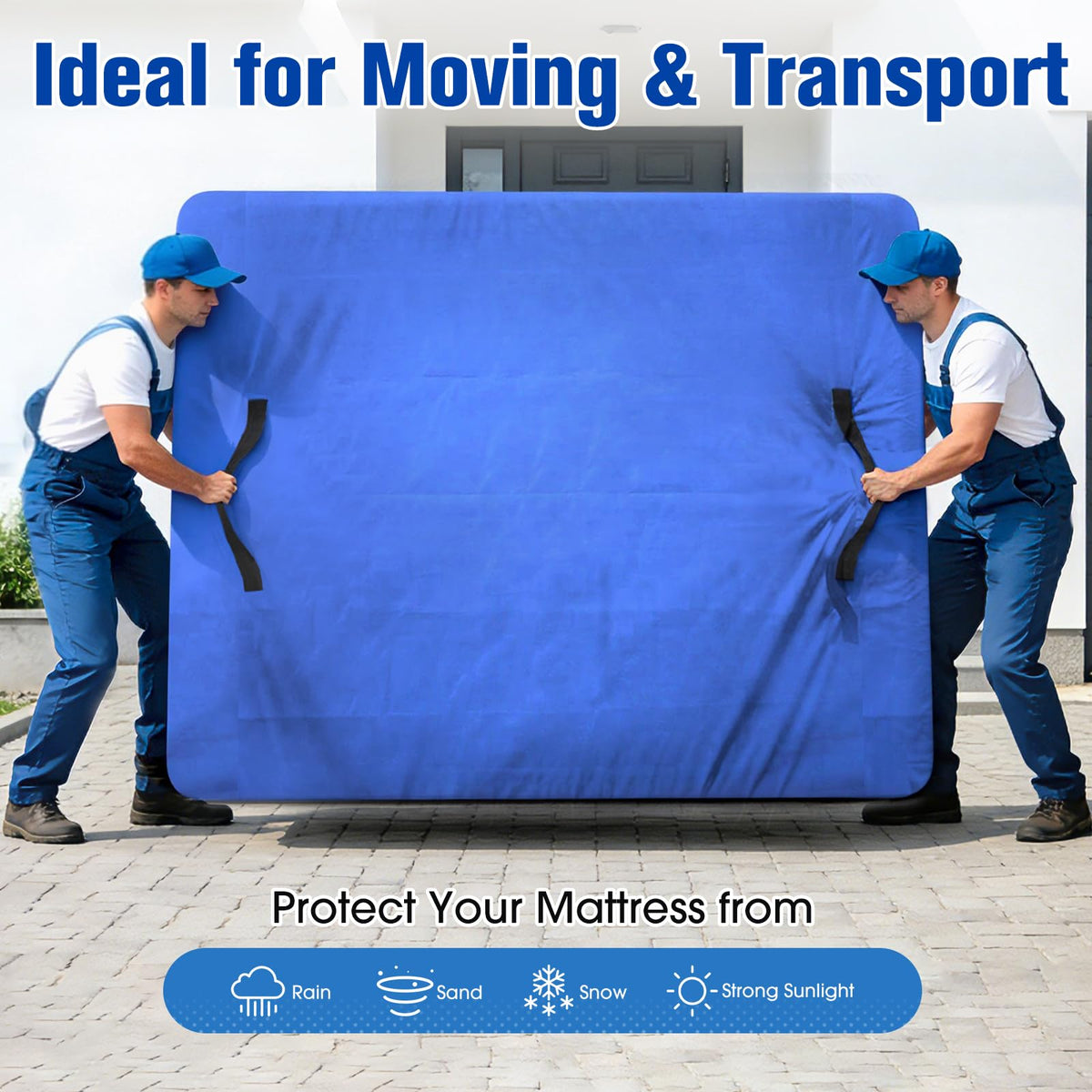 BlissTrends Heavy Duty Waterproof Mattress Storage Bag with Handles & Zipper